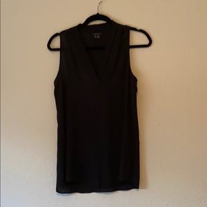 Black theory silk blouse